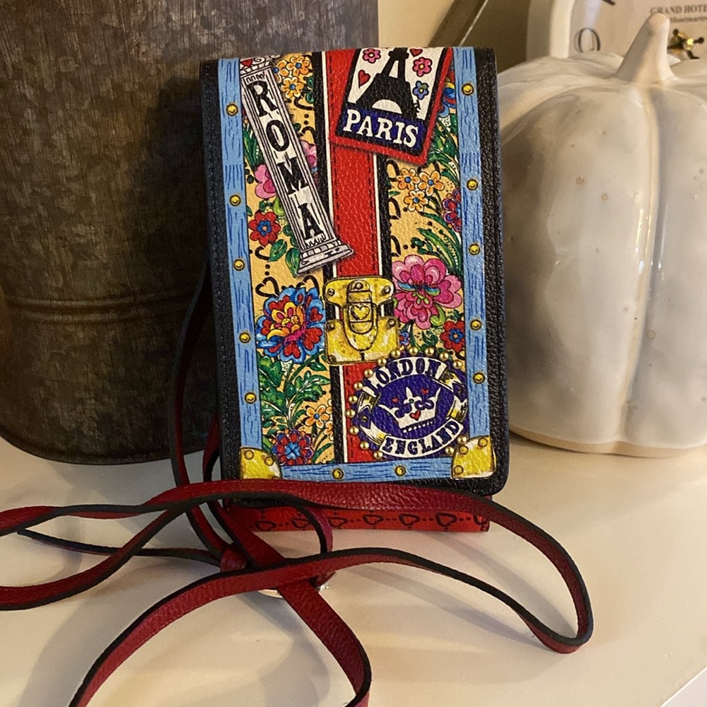 Brighton Fashion Lux leather phone organizer crossbody